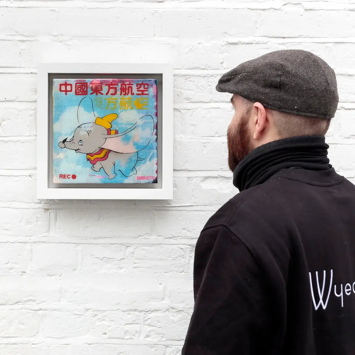 Dumbo - Miniature Pop Panel - Original - SOLD by artist Lhouette - Wyecliffe Galleries