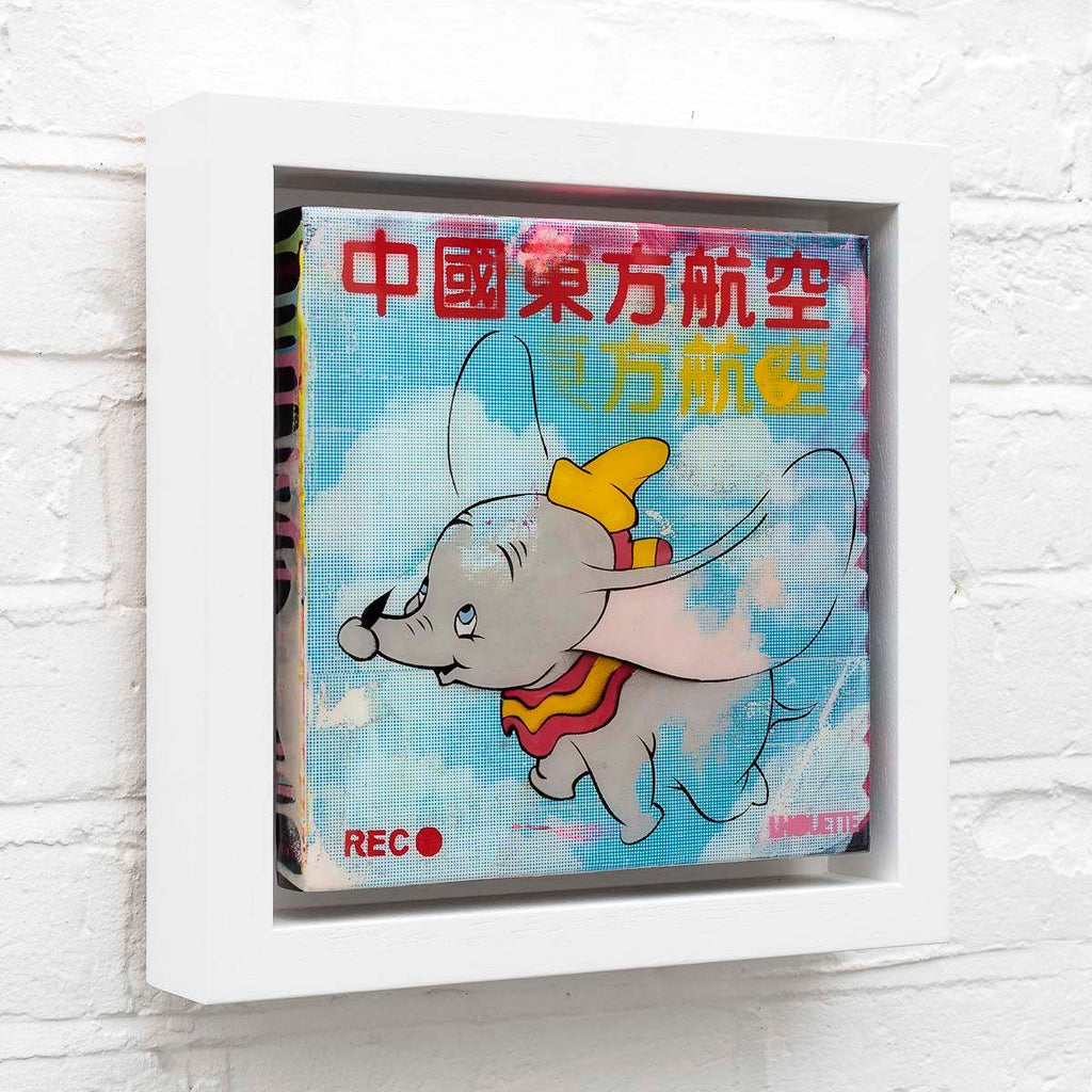 Dumbo - Miniature Pop Panel - Original - SOLD by artist Lhouette - Wyecliffe Galleries