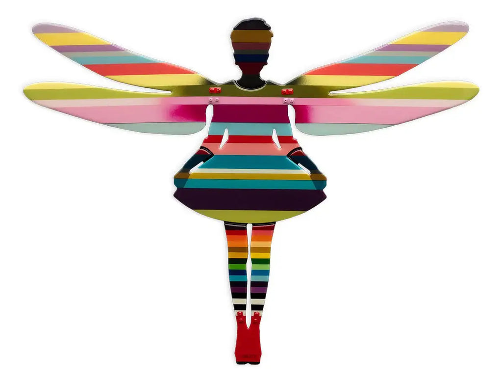 Firefly Striped Miniature - Original - SOLD by artist Lhouette - Wyecliffe Galleries