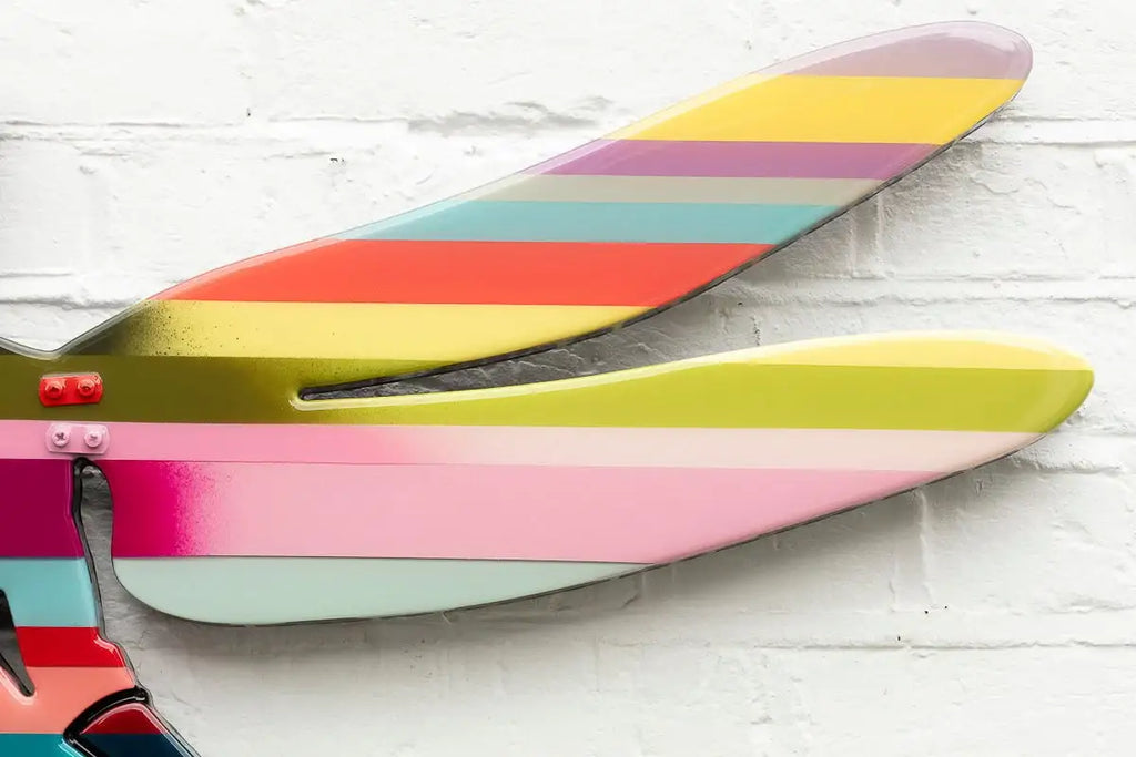 Firefly Striped Miniature - Original - SOLD by artist Lhouette - Wyecliffe Galleries