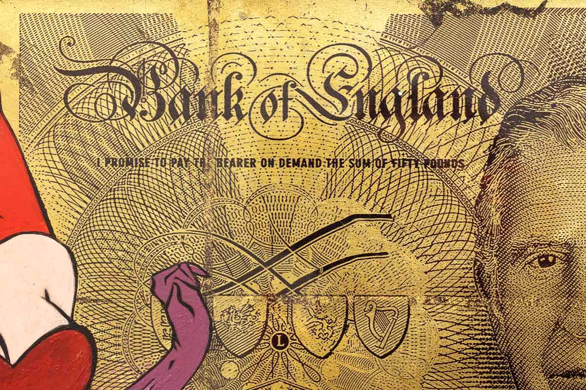 Gold Sterling Jessica Rabbit (Charles) - Original - SOLD by artist Lhouette - Wyecliffe Galleries