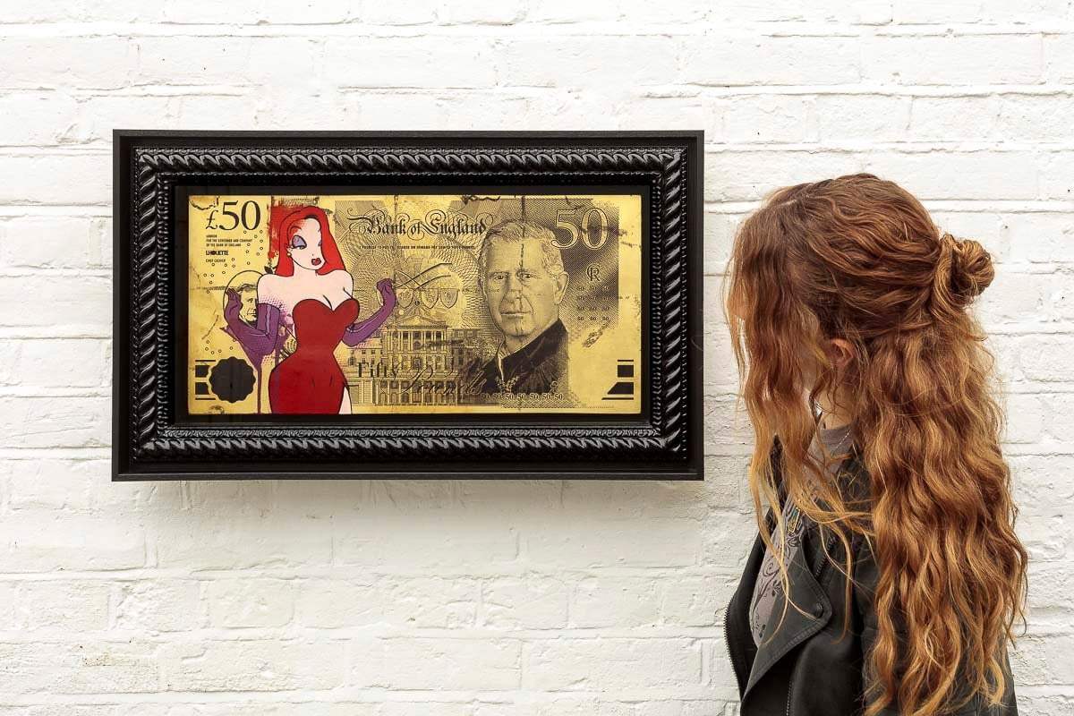 Gold Sterling Jessica Rabbit (Charles) - Original - SOLD by artist Lhouette - Wyecliffe Galleries