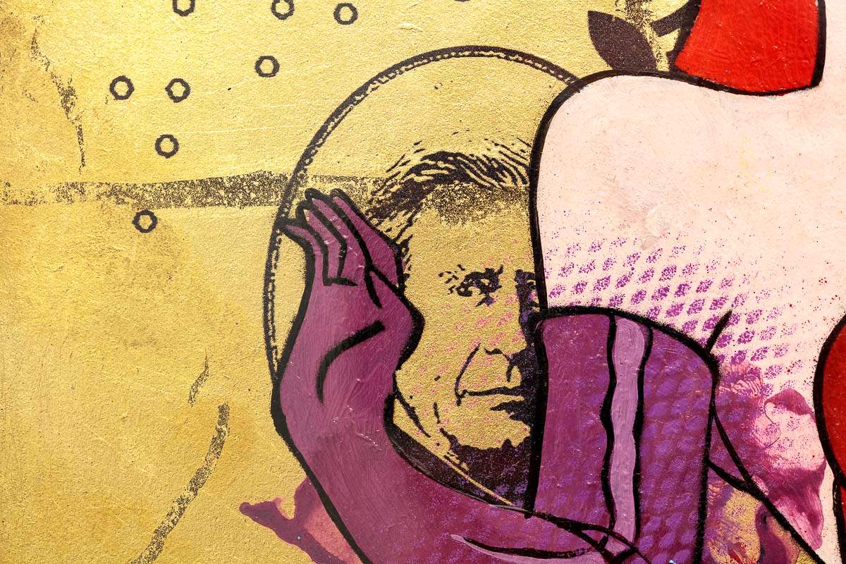 Gold Sterling Jessica Rabbit (Charles) - Original - SOLD by artist Lhouette - Wyecliffe Galleries