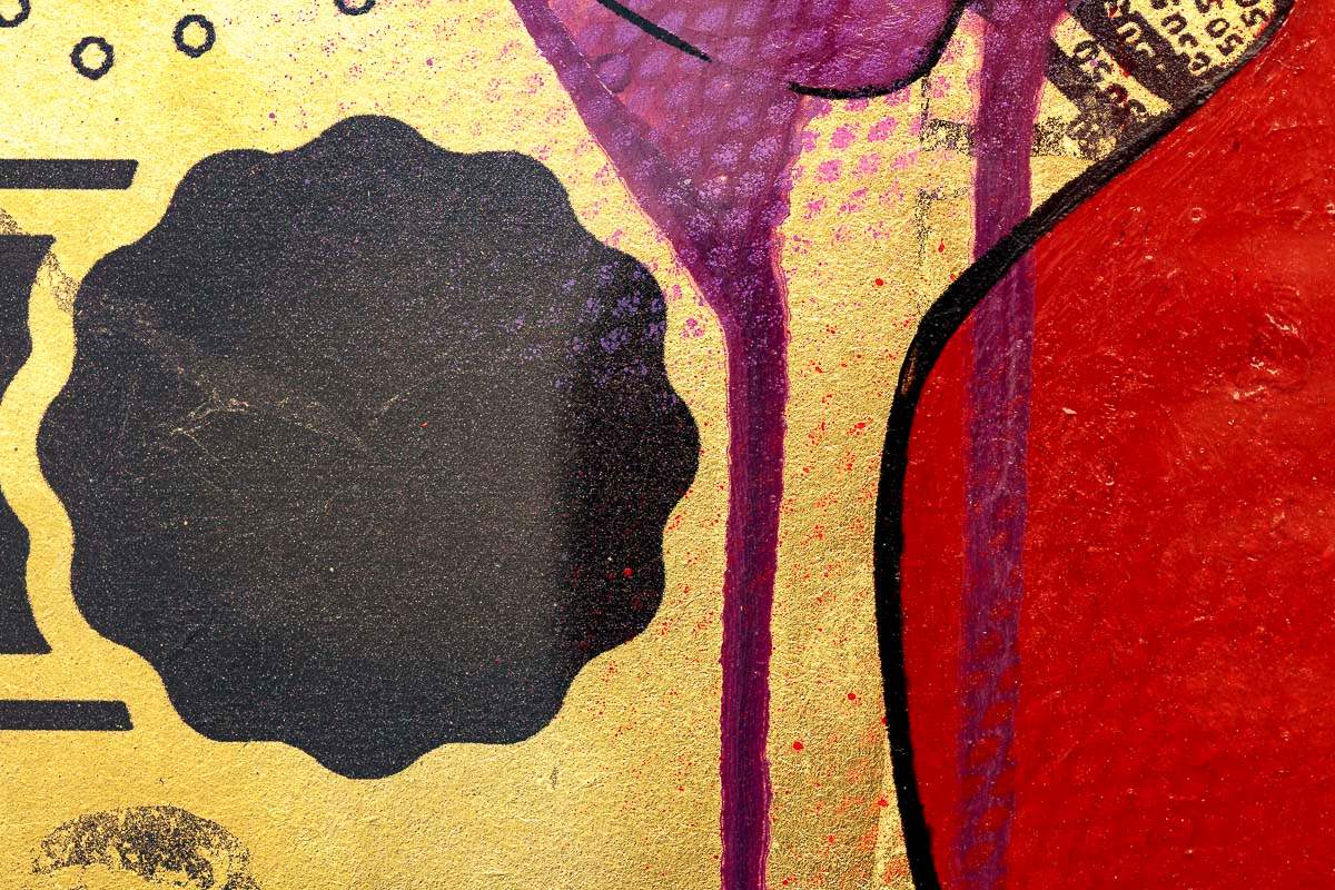 Gold Sterling Jessica Rabbit (Charles) - Original - SOLD by artist Lhouette - Wyecliffe Galleries