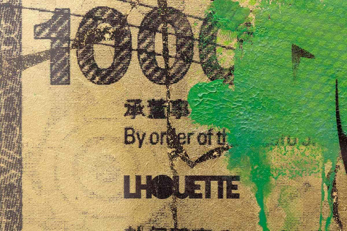 Hong Kong Dollar - Bowser - Original - SOLD by artist Lhouette - Wyecliffe Galleries