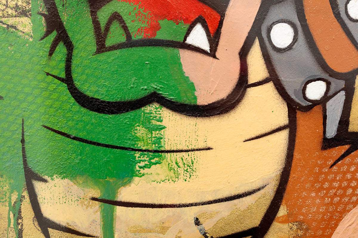 Hong Kong Dollar - Bowser - Original - SOLD by artist Lhouette - Wyecliffe Galleries