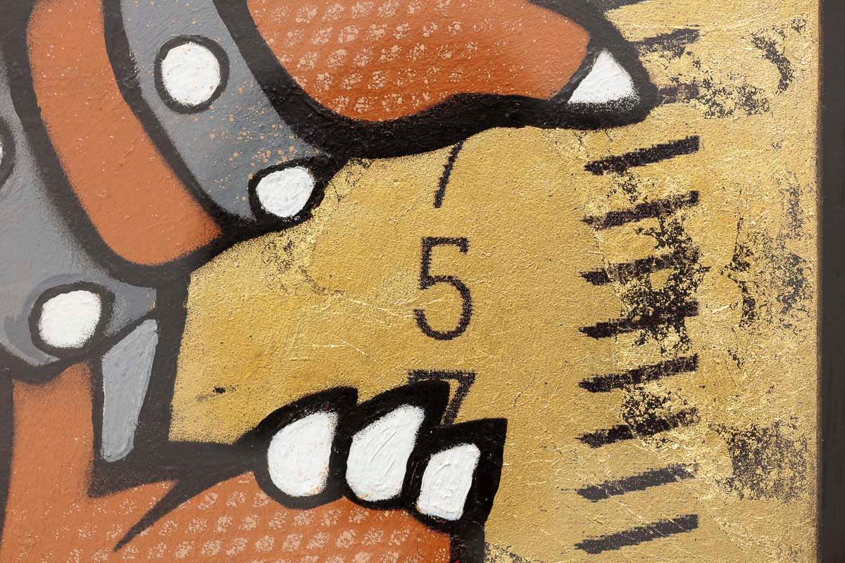 Hong Kong Dollar - Bowser - Original - SOLD by artist Lhouette - Wyecliffe Galleries