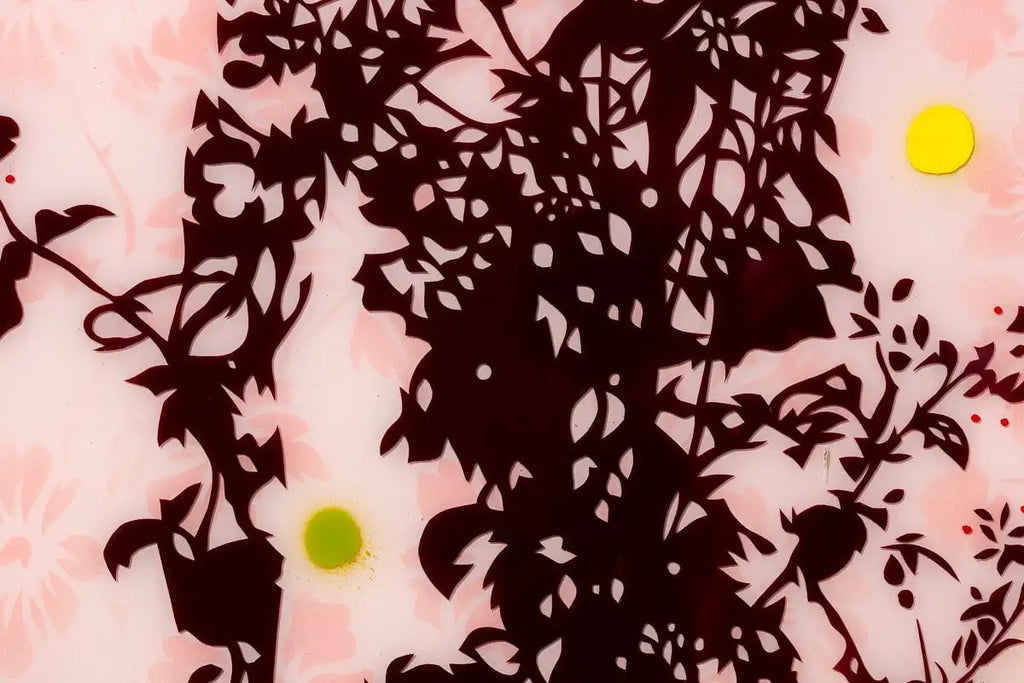 I Walk Amongst the Flowers - Large Diptych Study - Original - SOLD by artist Lhouette - Wyecliffe Galleries