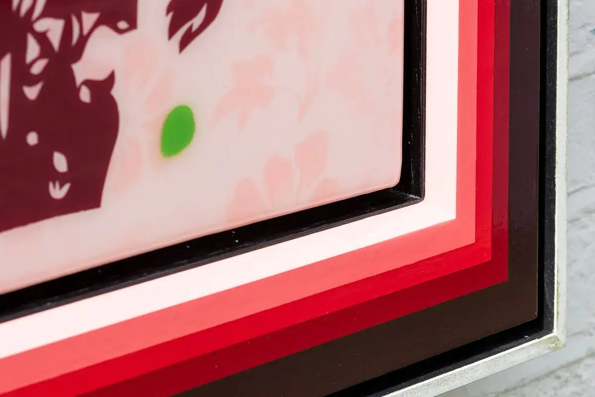 I Walk Amongst the Flowers - Large Diptych Study - Original - SOLD by artist Lhouette - Wyecliffe Galleries