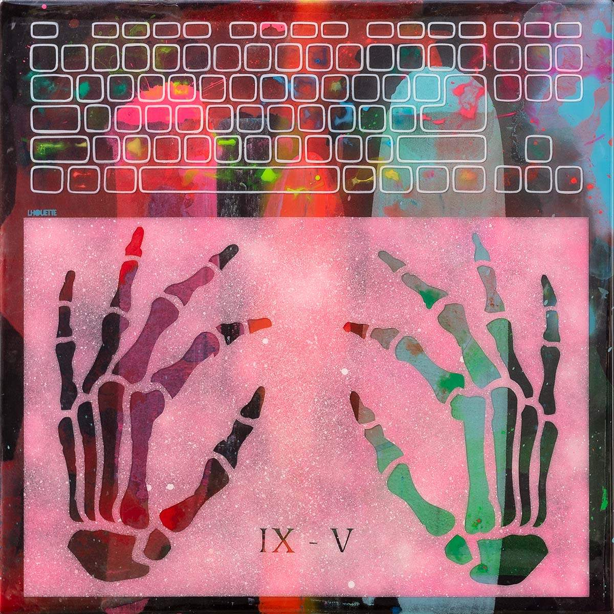 IX-V - Large Study - Original - SOLD by artist Lhouette - Wyecliffe Galleries