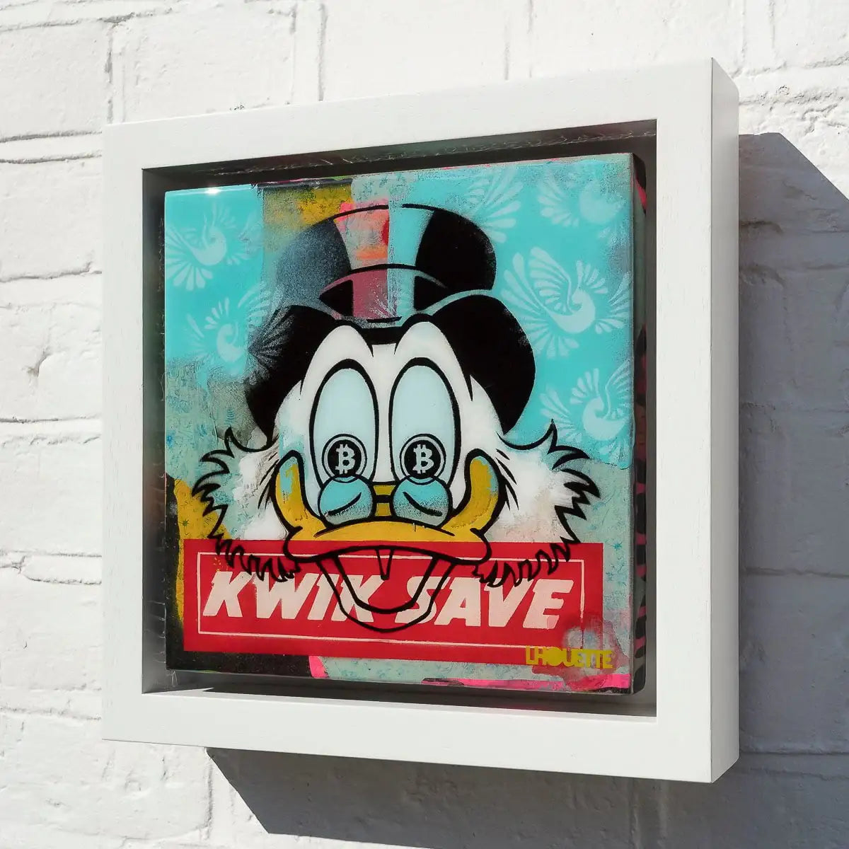 Kwik Save - Miniature Pop Panel - Original by artist Lhouette - Wyecliffe Galleries