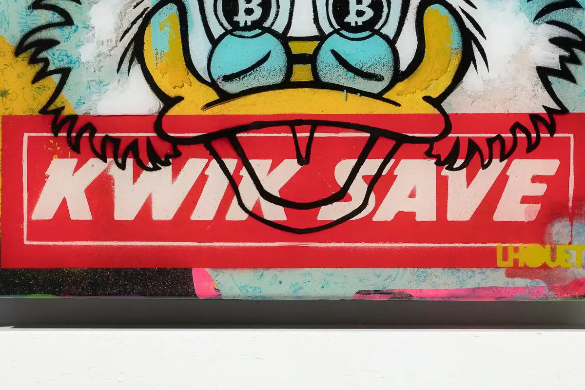 Kwik Save - Miniature Pop Panel - Original by artist Lhouette - Wyecliffe Galleries