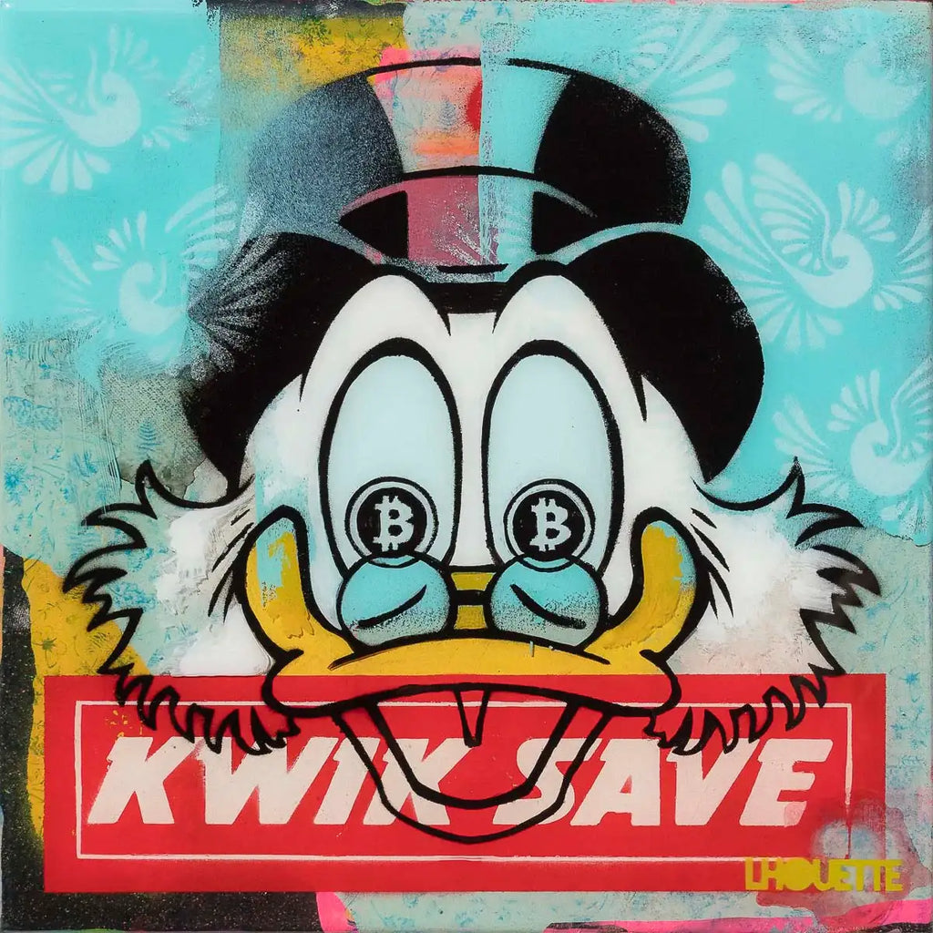 Kwik Save - Miniature Pop Panel - Original by artist Lhouette - Wyecliffe Galleries