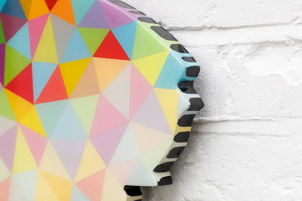 Last Orders Geometric Gradient - Miniature Wall Sculpture - Original - SOLD by artist Lhouette - Wyecliffe Galleries