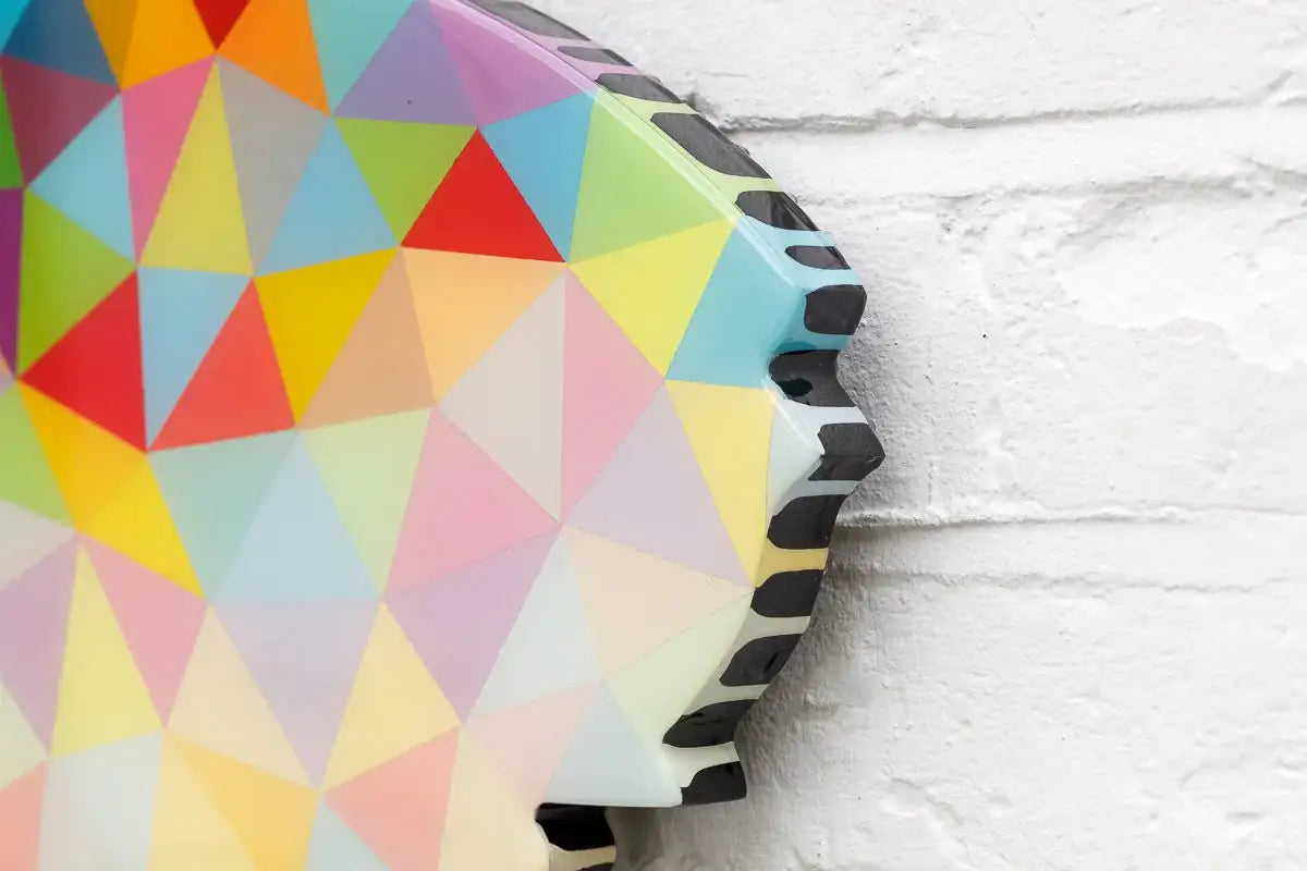 Last Orders Geometric Gradient - Miniature Wall Sculpture - Original - SOLD by artist Lhouette - Wyecliffe Galleries