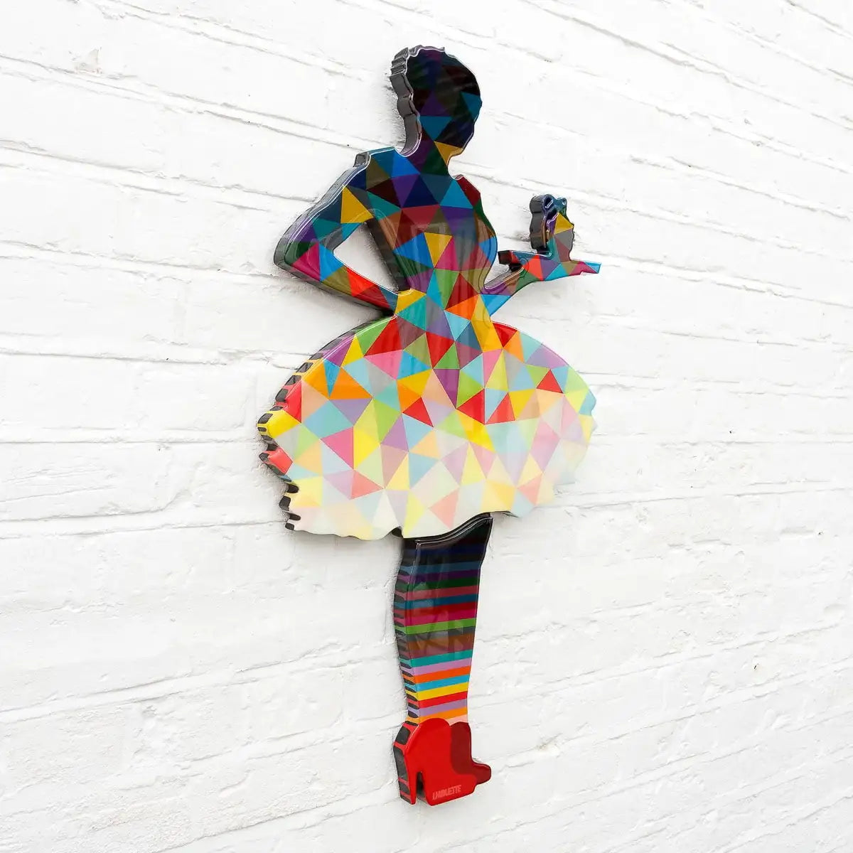 Last Orders Geometric Gradient - Miniature Wall Sculpture - Original - SOLD by artist Lhouette - Wyecliffe Galleries