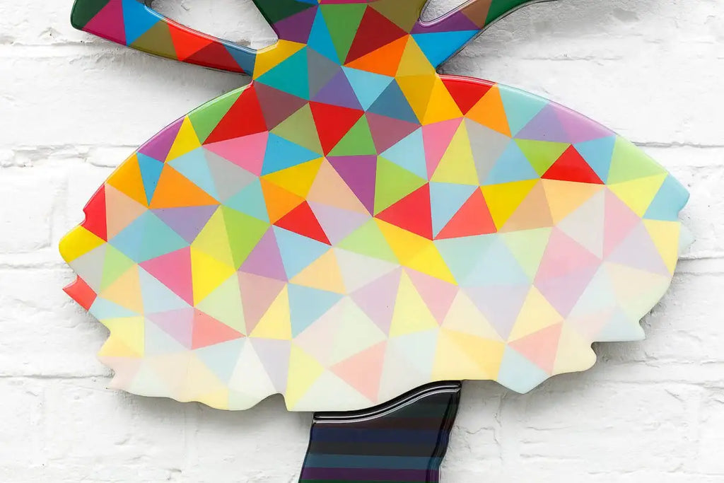 Last Orders Geometric Gradient - Miniature Wall Sculpture - Original - SOLD by artist Lhouette - Wyecliffe Galleries