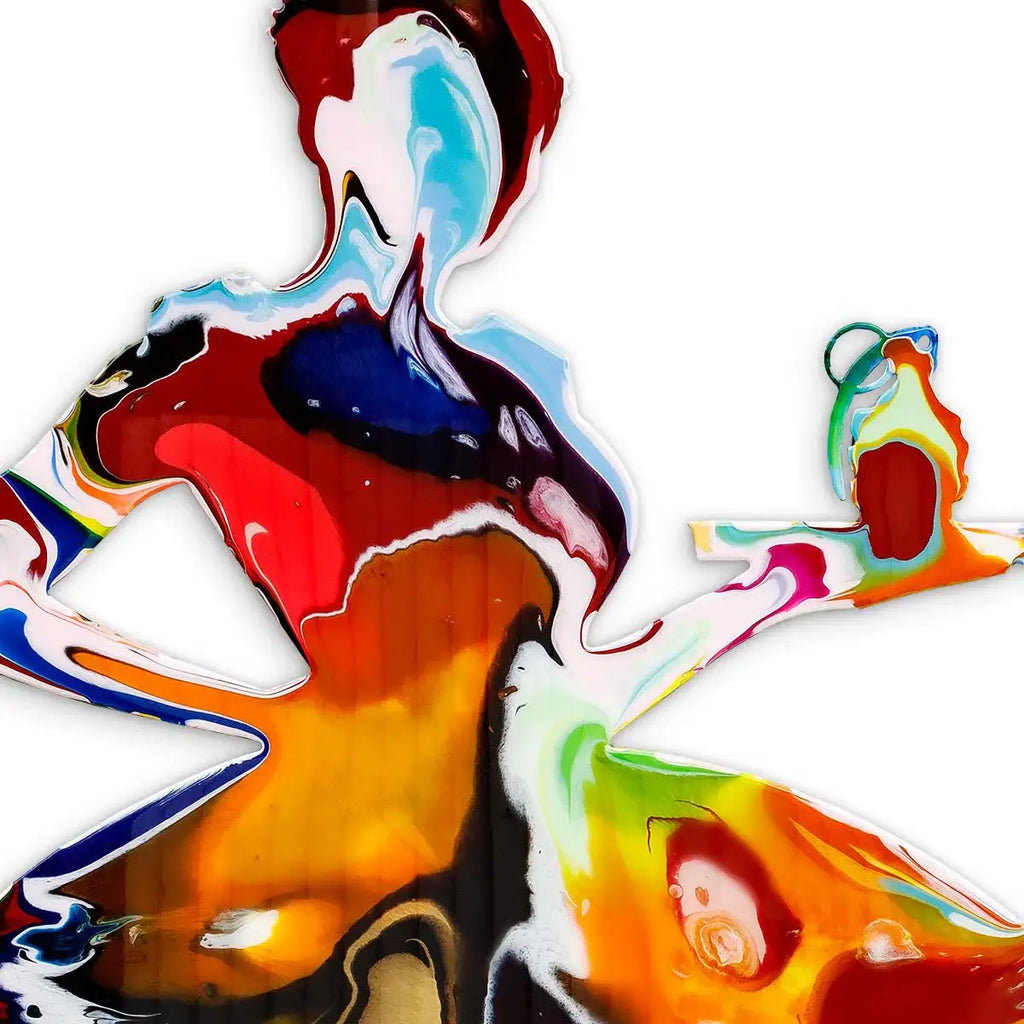 Last Orders Marbled - Large Wall Sculpture - Original - SOLD by artist Lhouette - Wyecliffe Galleries