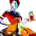 Last Orders Marbled - Large Wall Sculpture - Original - SOLD by artist Lhouette - Wyecliffe Galleries