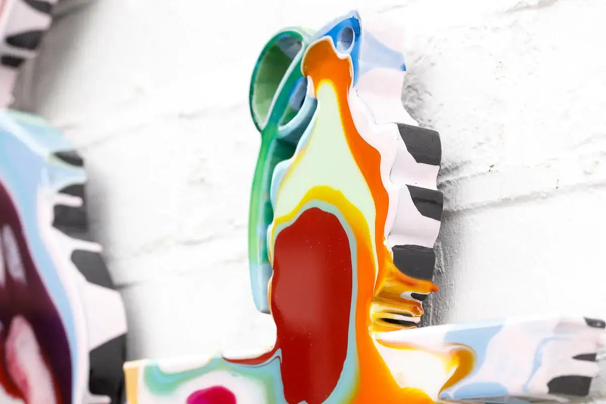 Last Orders Marbled - Large Wall Sculpture - Original - SOLD by artist Lhouette - Wyecliffe Galleries