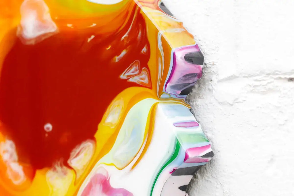 Last Orders Marbled - Large Wall Sculpture - Original - SOLD by artist Lhouette - Wyecliffe Galleries