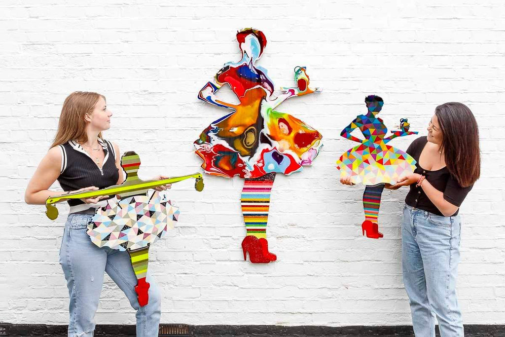 Last Orders Marbled - Large Wall Sculpture - Original - SOLD by artist Lhouette - Wyecliffe Galleries