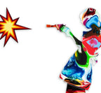 Little Miss Sunshine Marbled - Medium Original Sculpture - SOLD by artist Lhouette - Wyecliffe Galleries