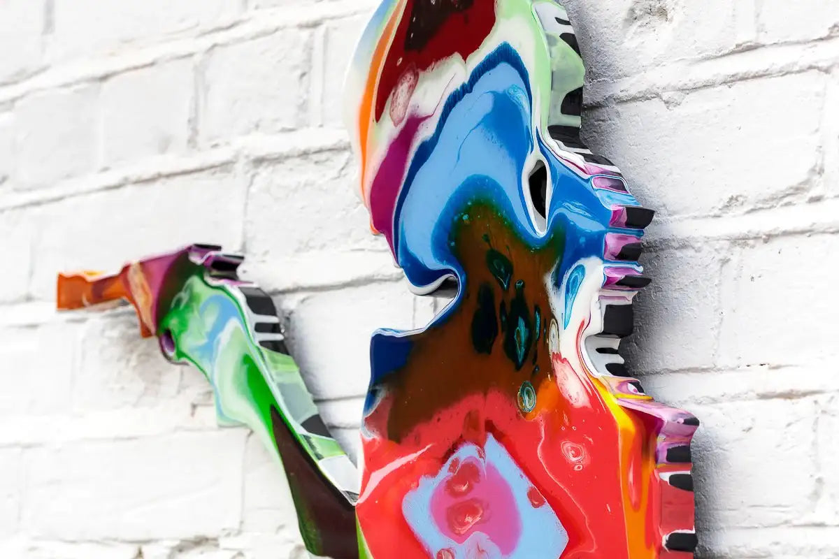 Little Miss Sunshine Marbled - Medium Original Sculpture - SOLD by artist Lhouette - Wyecliffe Galleries