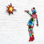 Little Miss Sunshine Marbled - Medium Original Sculpture - SOLD by artist Lhouette - Wyecliffe Galleries