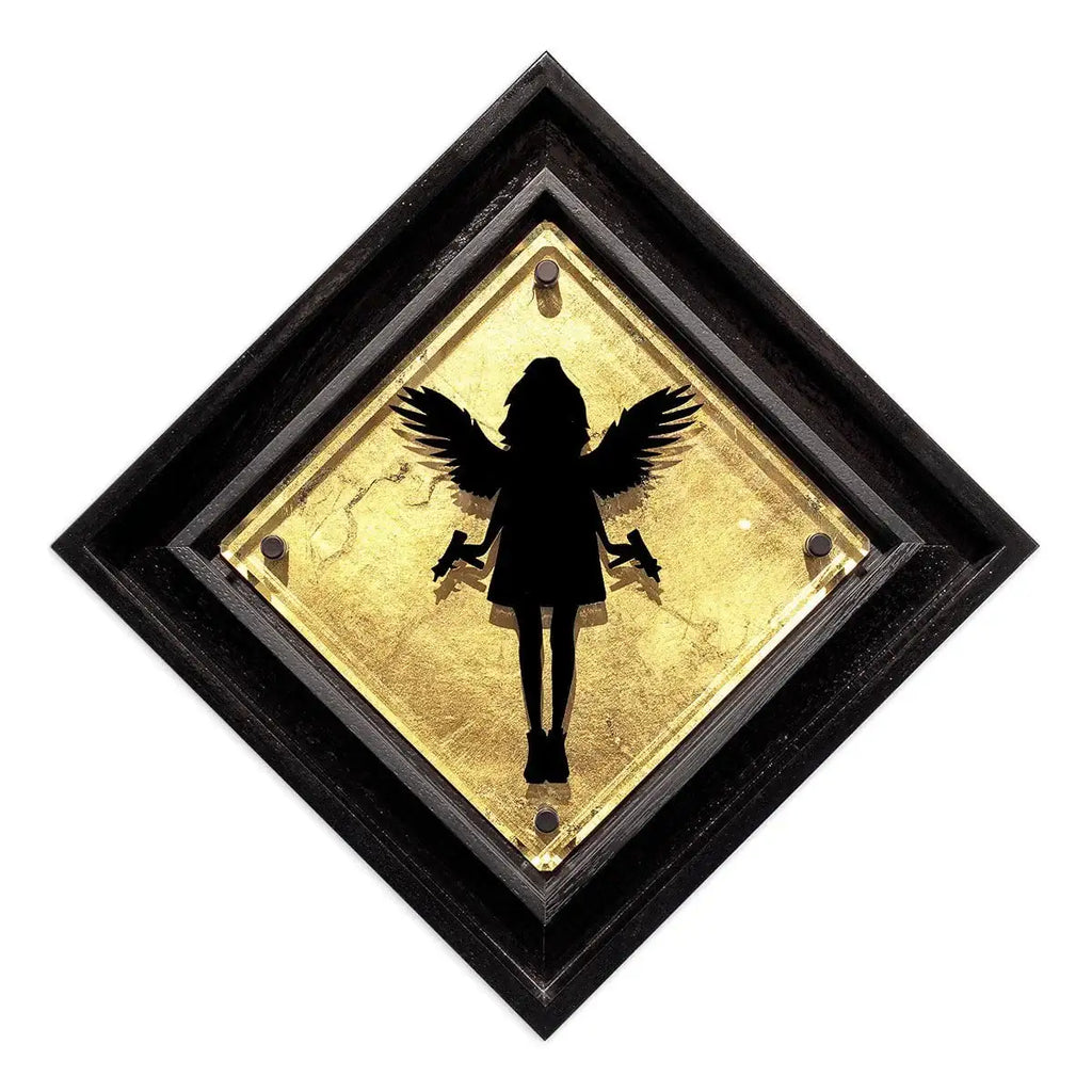 Micro Mixer: Angel Cake - Metallic - Original SOLD by artist Lhouette - Wyecliffe Galleries