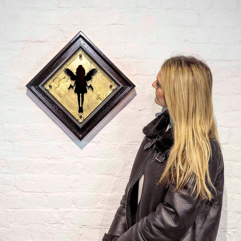 Micro Mixer: Angel Cake - Metallic - Original SOLD by artist Lhouette - Wyecliffe Galleries