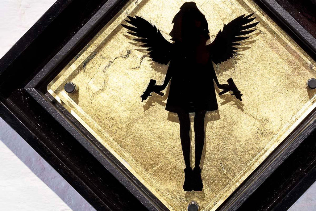 Micro Mixer: Angel Cake - Metallic - Original SOLD by artist Lhouette - Wyecliffe Galleries