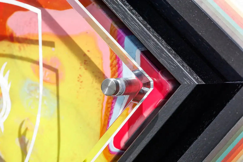 Micro Mixer: Ferrari - Marbled - Original - SOLD by artist Lhouette - Wyecliffe Galleries