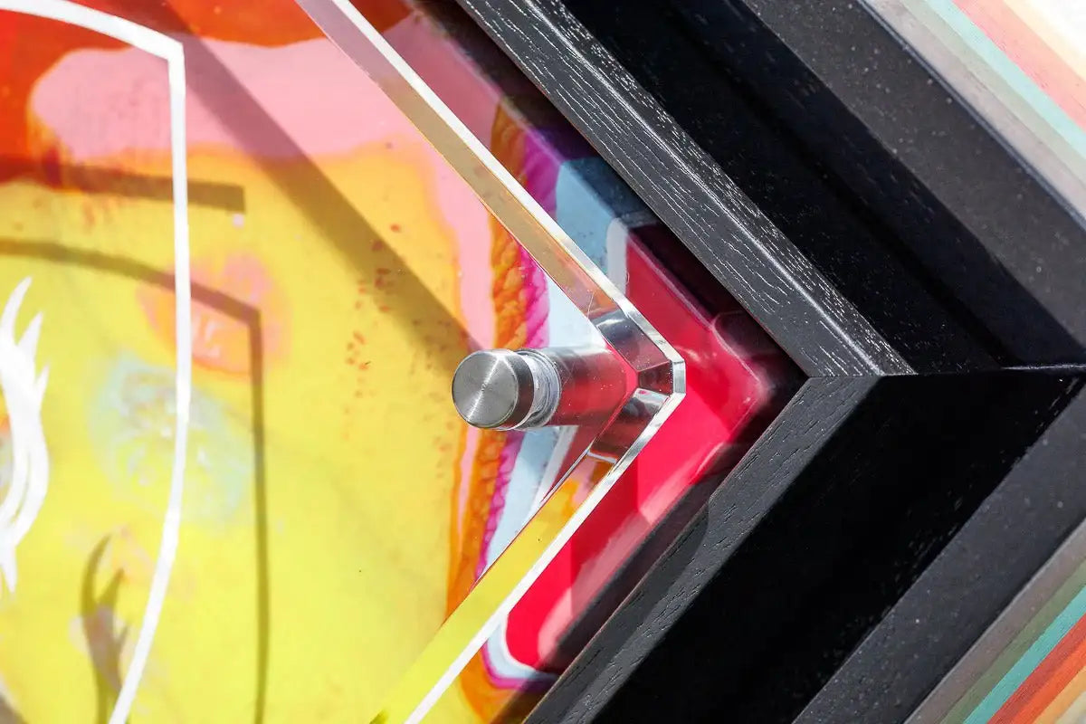 Micro Mixer: Ferrari - Marbled - Original - SOLD by artist Lhouette - Wyecliffe Galleries