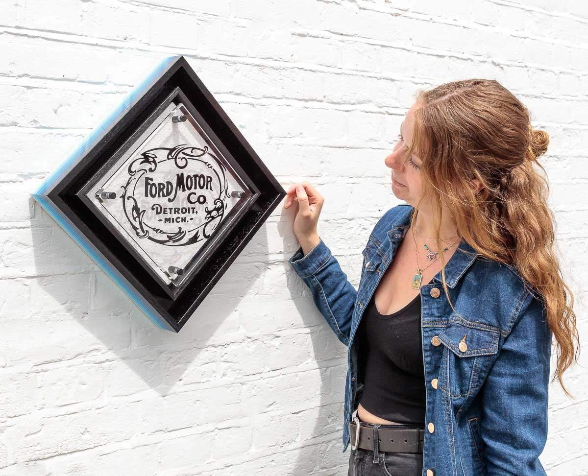 Micro Mixer: Ford Motors - Diamond Dust - Original by artist Lhouette - Wyecliffe Galleries