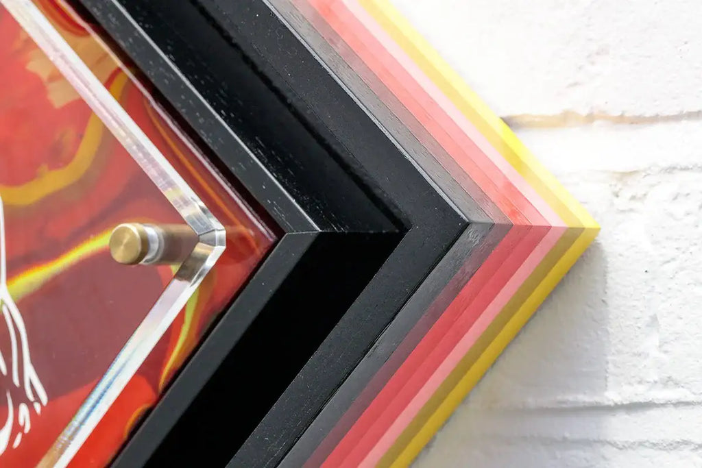 Micro Mixer: Iron Man - Marbled - Original - SOLD by artist Lhouette - Wyecliffe Galleries