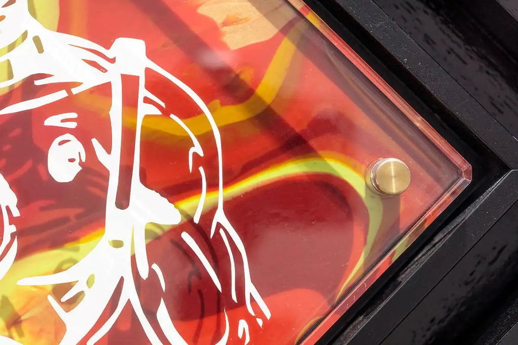 Micro Mixer: Iron Man - Marbled - Original - SOLD by artist Lhouette - Wyecliffe Galleries