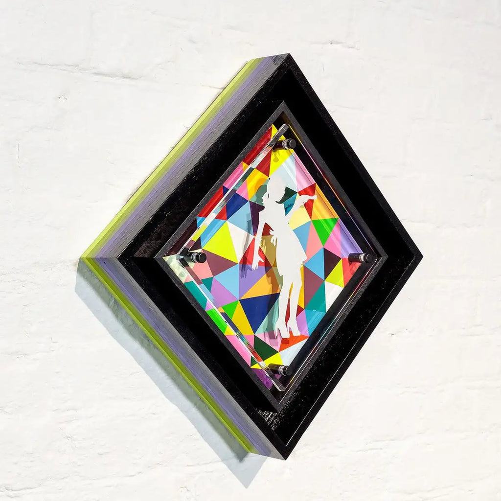 Micro Mixer: Little Miss Sunshine - Geometric - Original - SOLD by artist Lhouette - Wyecliffe Galleries