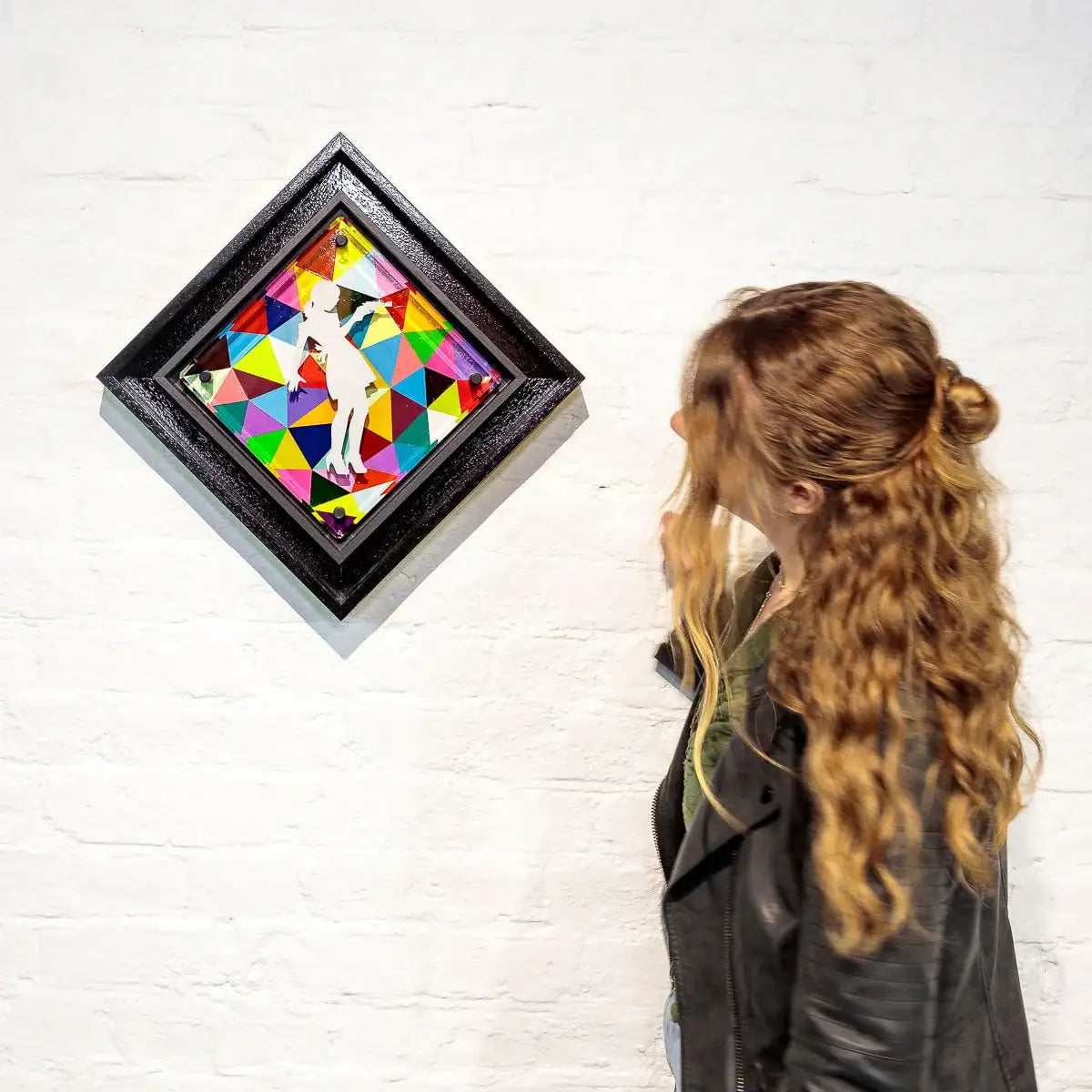 Micro Mixer: Little Miss Sunshine - Geometric - Original - SOLD by artist Lhouette - Wyecliffe Galleries