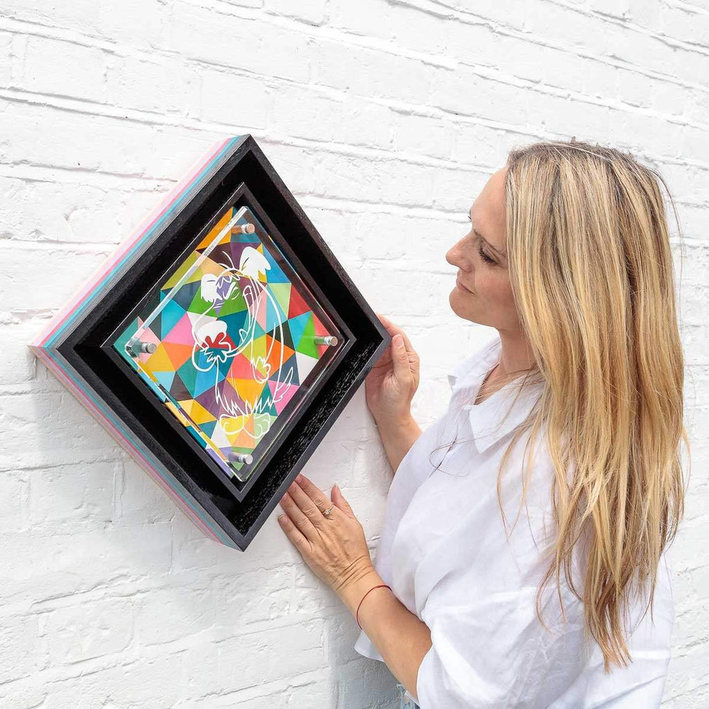 Micro Mixer: Muttley - Geometric - Original by artist Lhouette - Wyecliffe Galleries