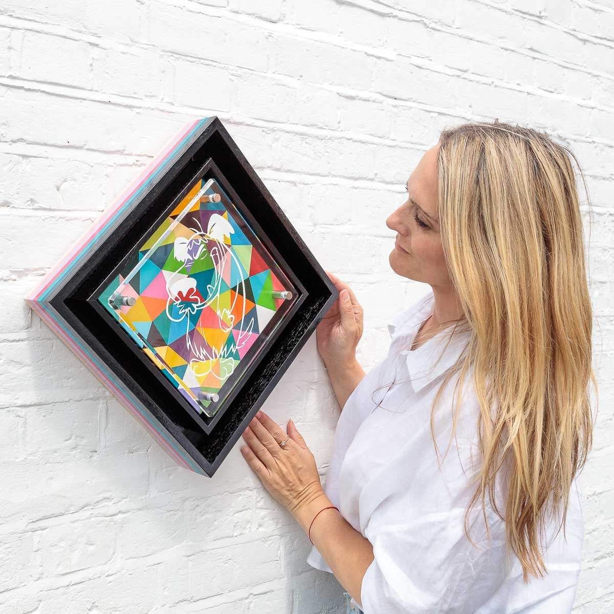 Micro Mixer: Muttley - Geometric - Original by artist Lhouette - Wyecliffe Galleries