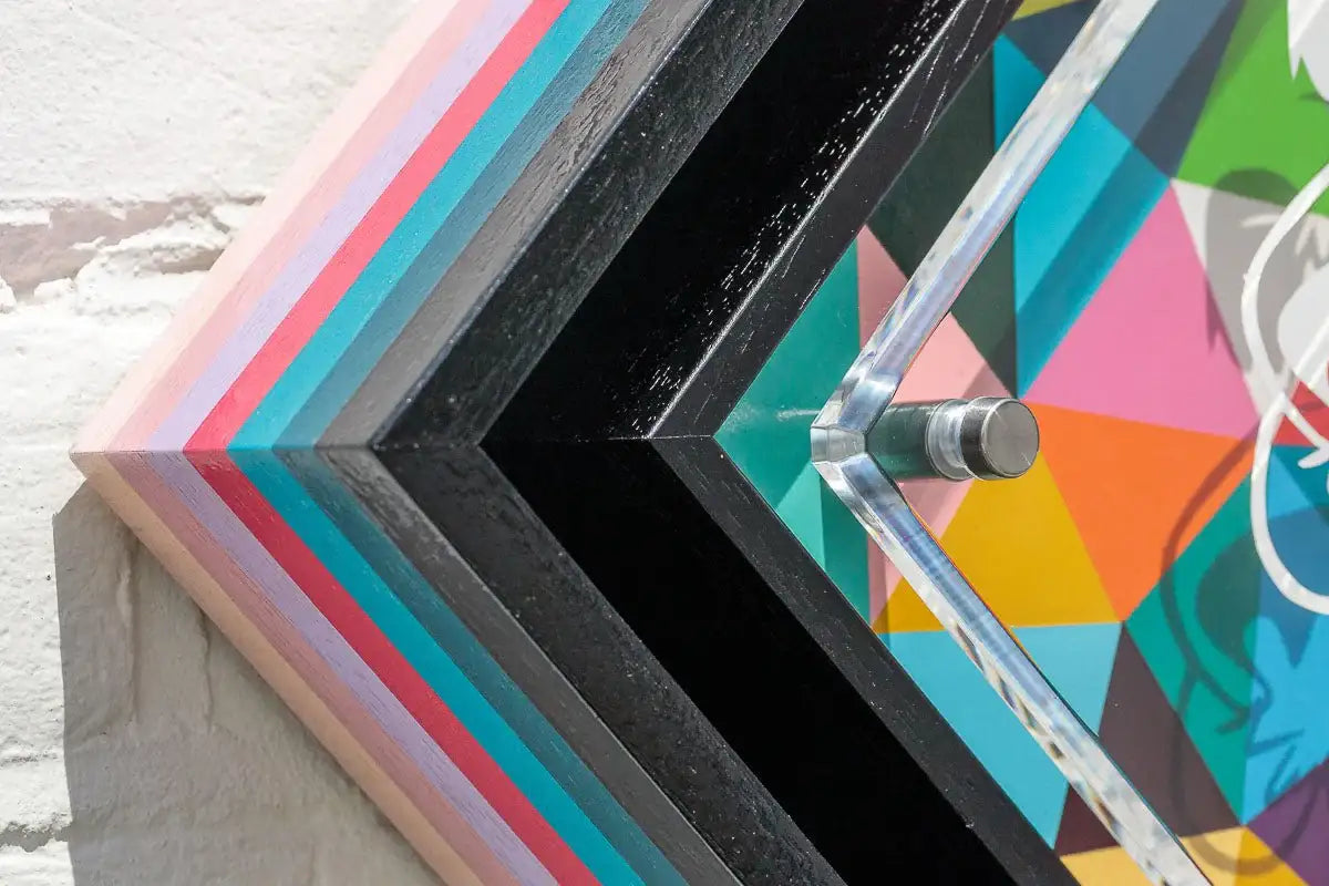 Micro Mixer: Muttley - Geometric - Original by artist Lhouette - Wyecliffe Galleries