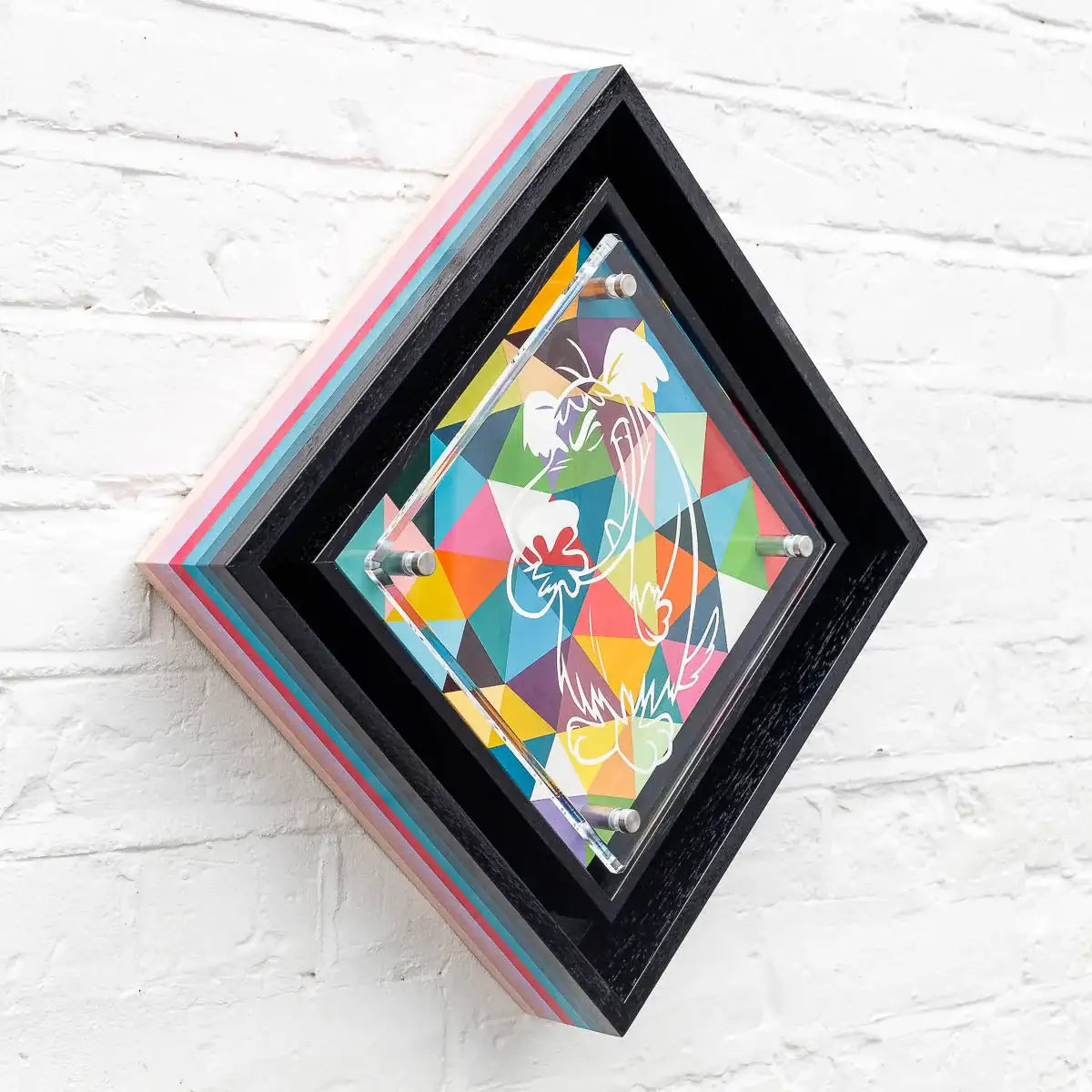 Micro Mixer: Muttley - Geometric - Original by artist Lhouette - Wyecliffe Galleries