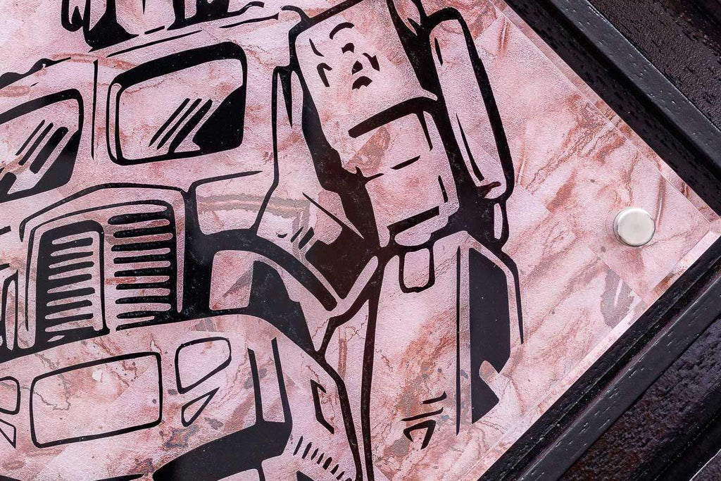 Micro Mixer: Optimus Prime - Marbled - Original by artist Lhouette - Wyecliffe Galleries