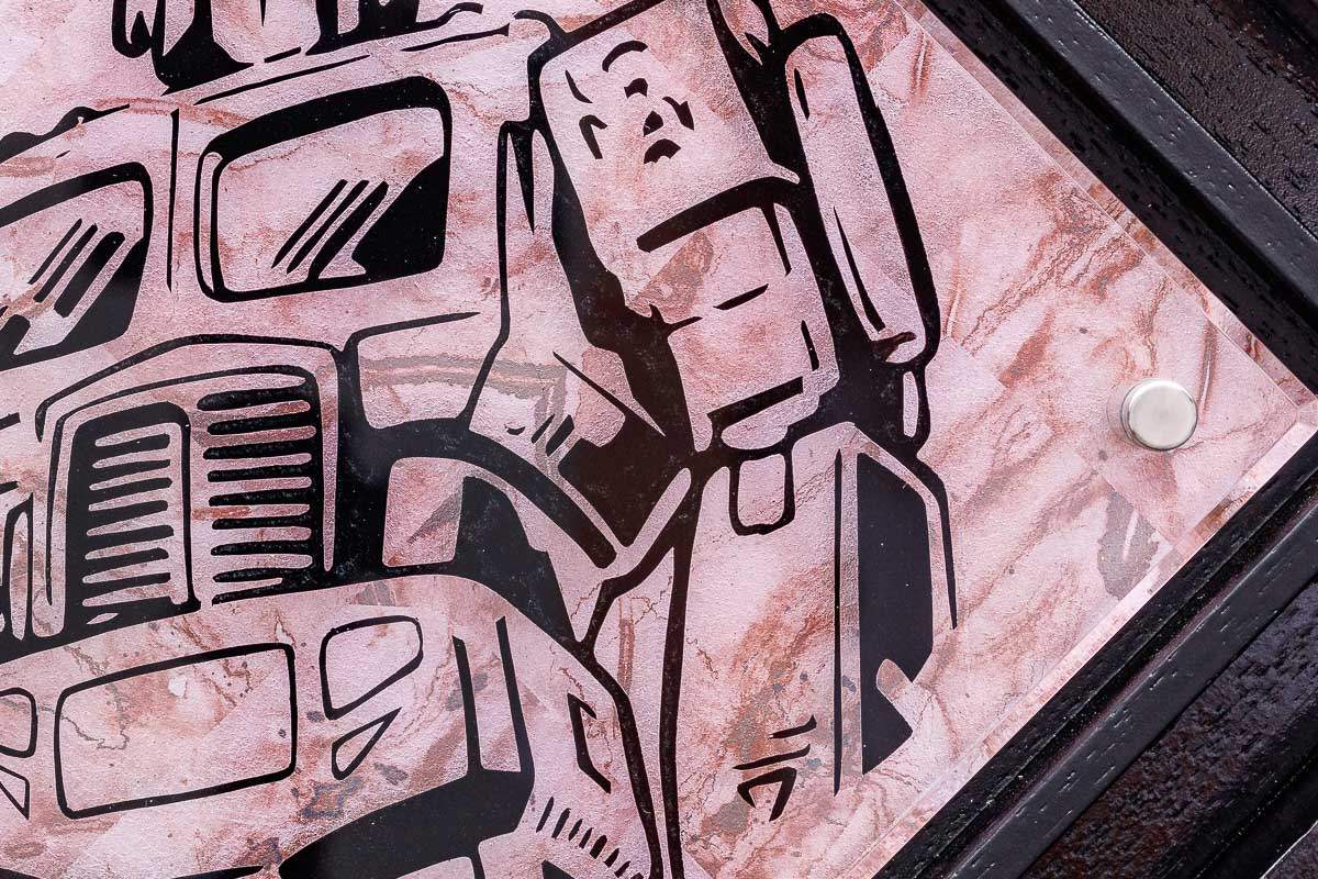 Micro Mixer: Optimus Prime - Marbled - Original by artist Lhouette - Wyecliffe Galleries