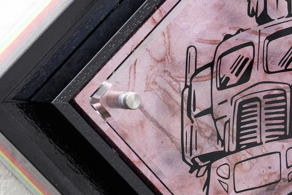 Micro Mixer: Optimus Prime - Marbled - Original by artist Lhouette - Wyecliffe Galleries