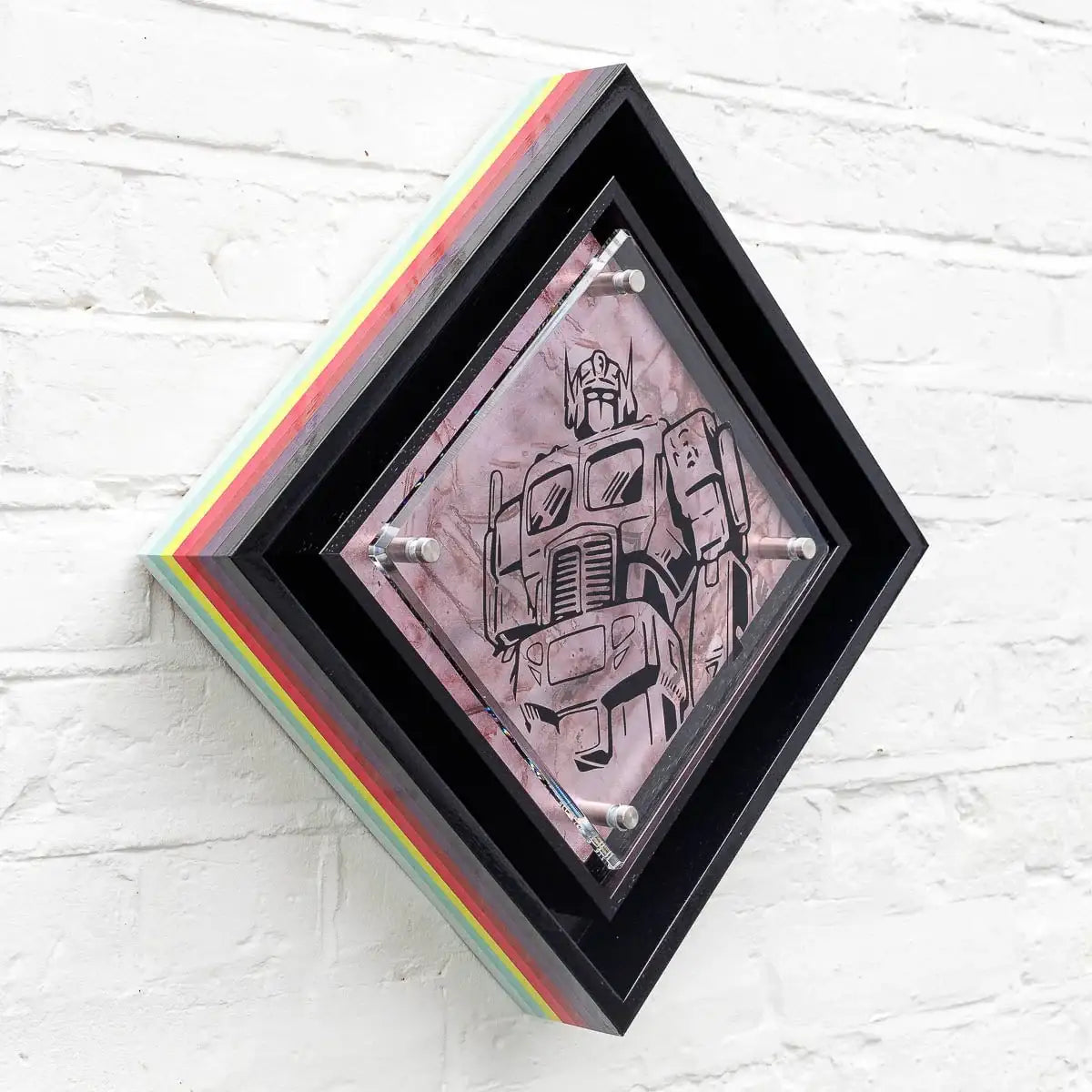 Micro Mixer: Optimus Prime - Marbled - Original by artist Lhouette - Wyecliffe Galleries
