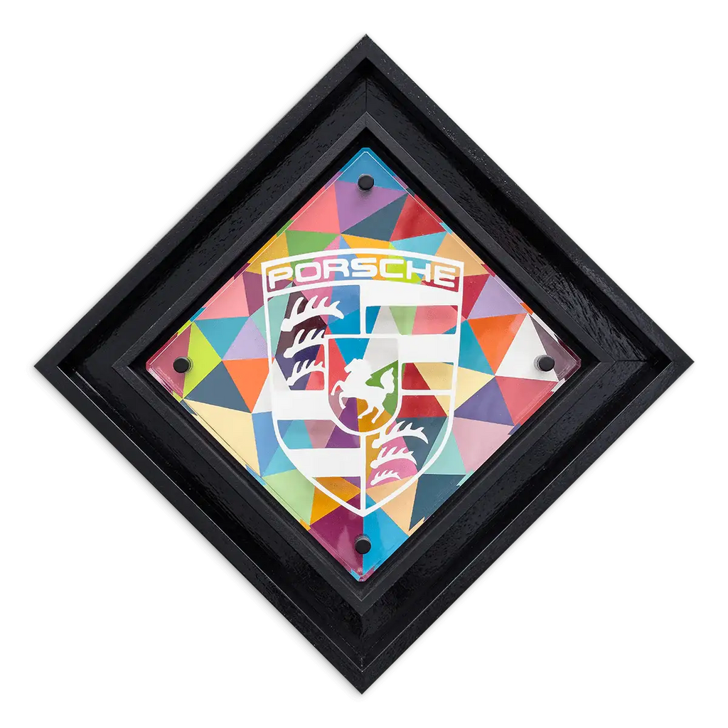 Micro Mixer: Porsche - Geometric - Original - SOLD by artist Lhouette - Wyecliffe Galleries