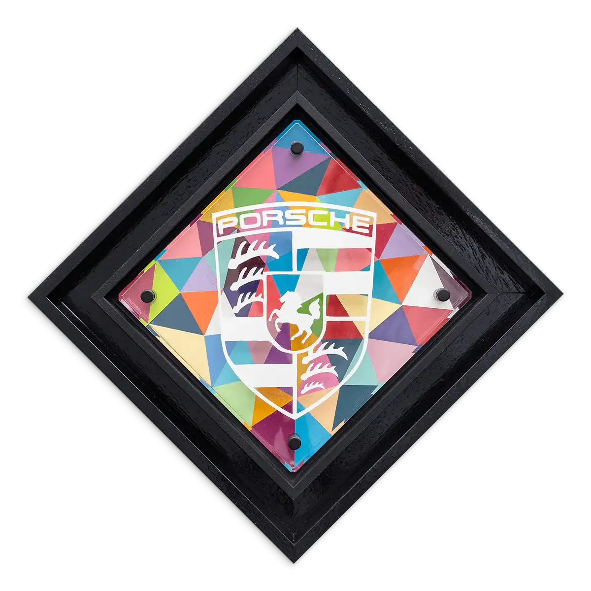 Micro Mixer: Porsche - Geometric - Original - SOLD by artist Lhouette - Wyecliffe Galleries