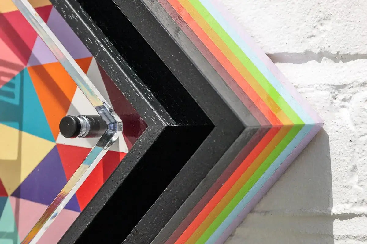 Micro Mixer: Porsche - Geometric - Original - SOLD by artist Lhouette - Wyecliffe Galleries